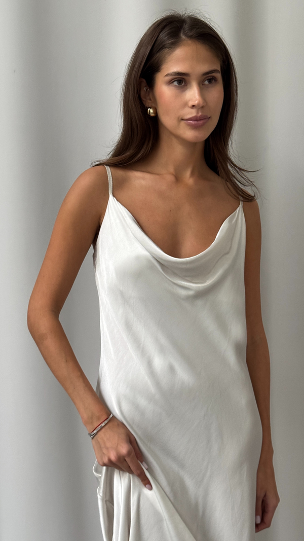 Charli Alena Satin Dress - Pearl Dresses