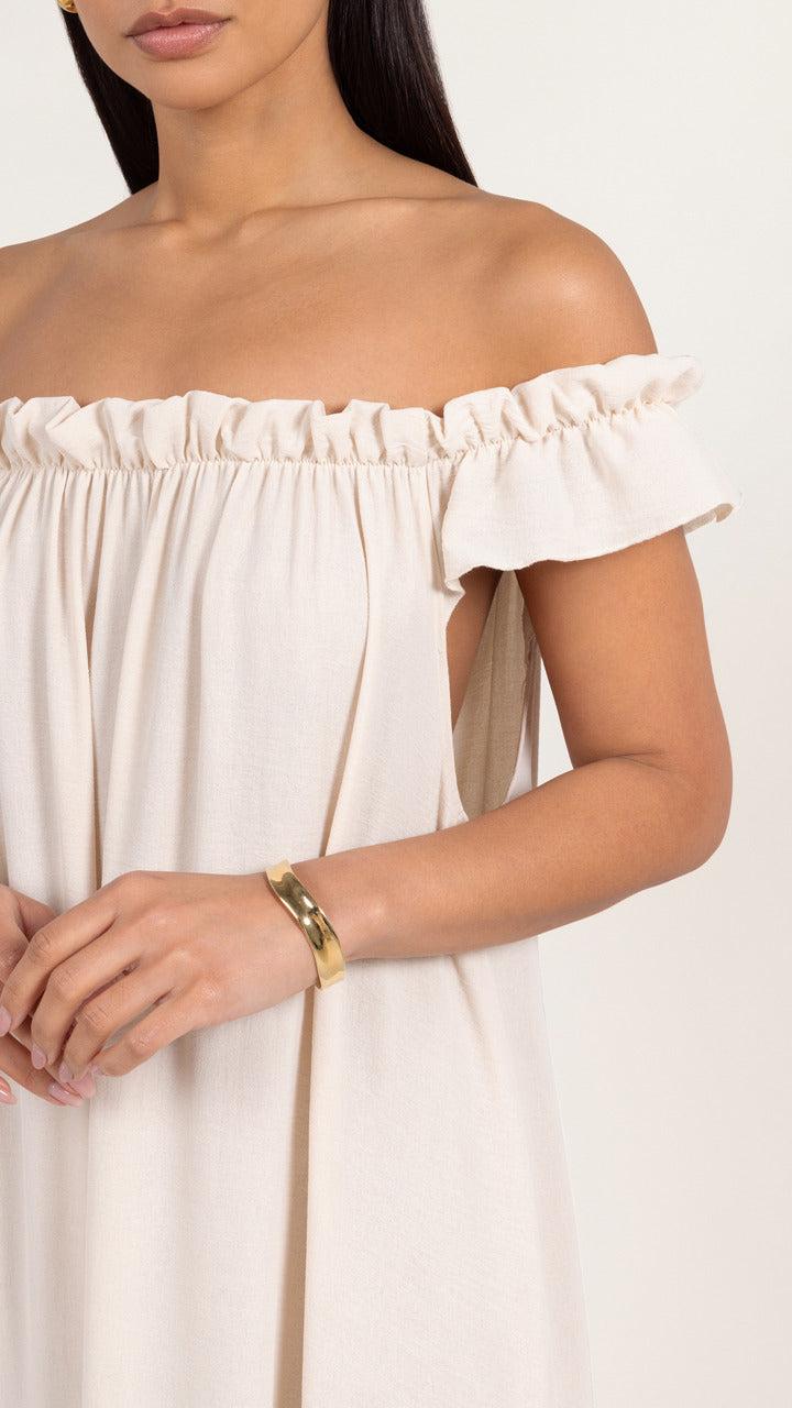 Charli Alessia Contrast Dress - Ivory/ Black Dresses