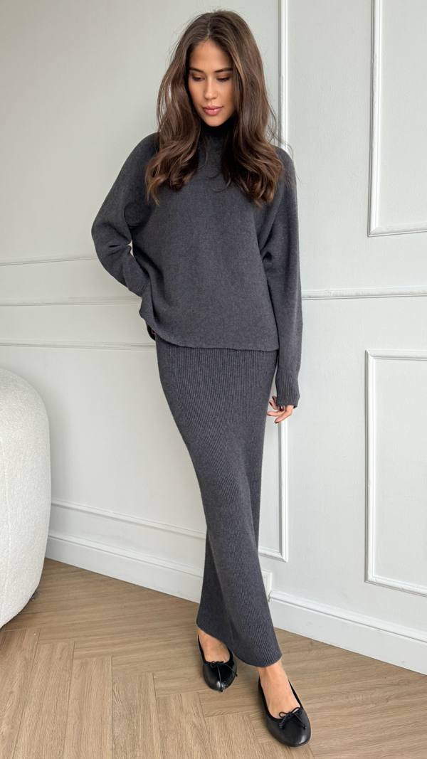 charli Alma Pencil Skirt - Anthracite Skirts