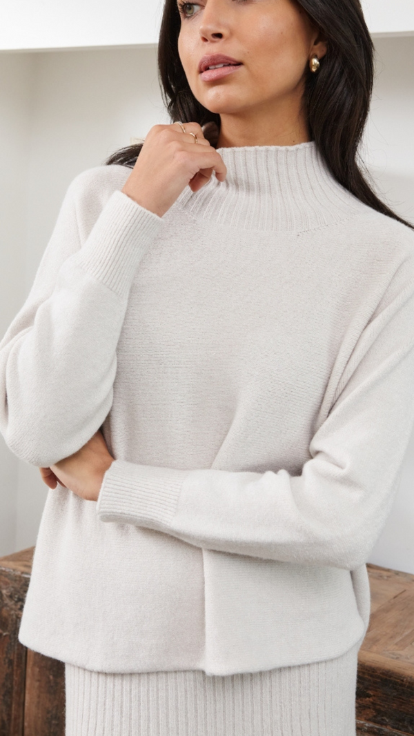 Charli Alma Sweater - Ivory Jumpers