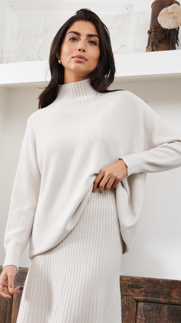 Charli Alma Sweater - Ivory Jumpers