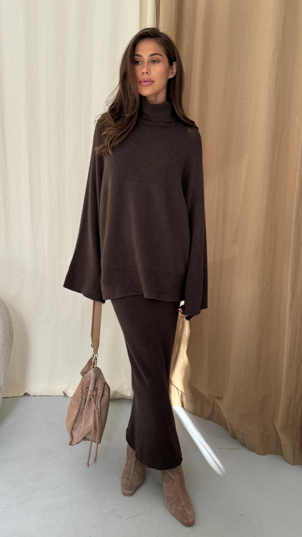 Charli Amelie Sweater - Dark Espresso Jumpers