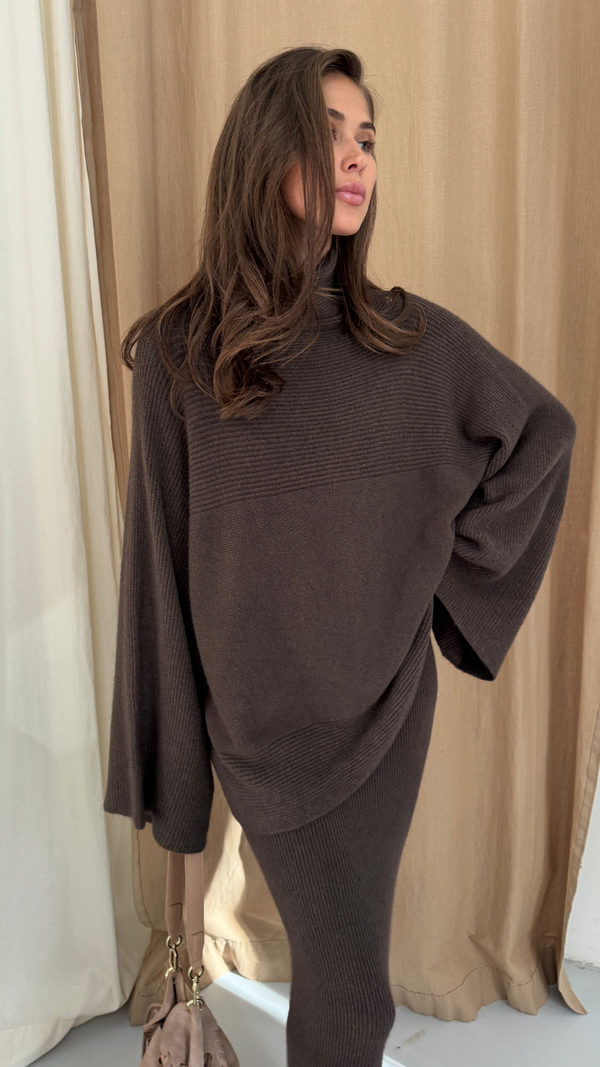 charli Amelie Sweater - Dark Espresso Jumpers