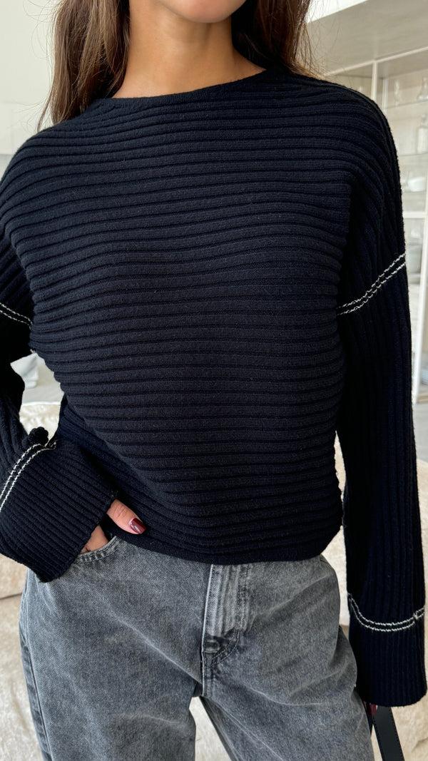 Charli Anna Sweater - Black Jumpers