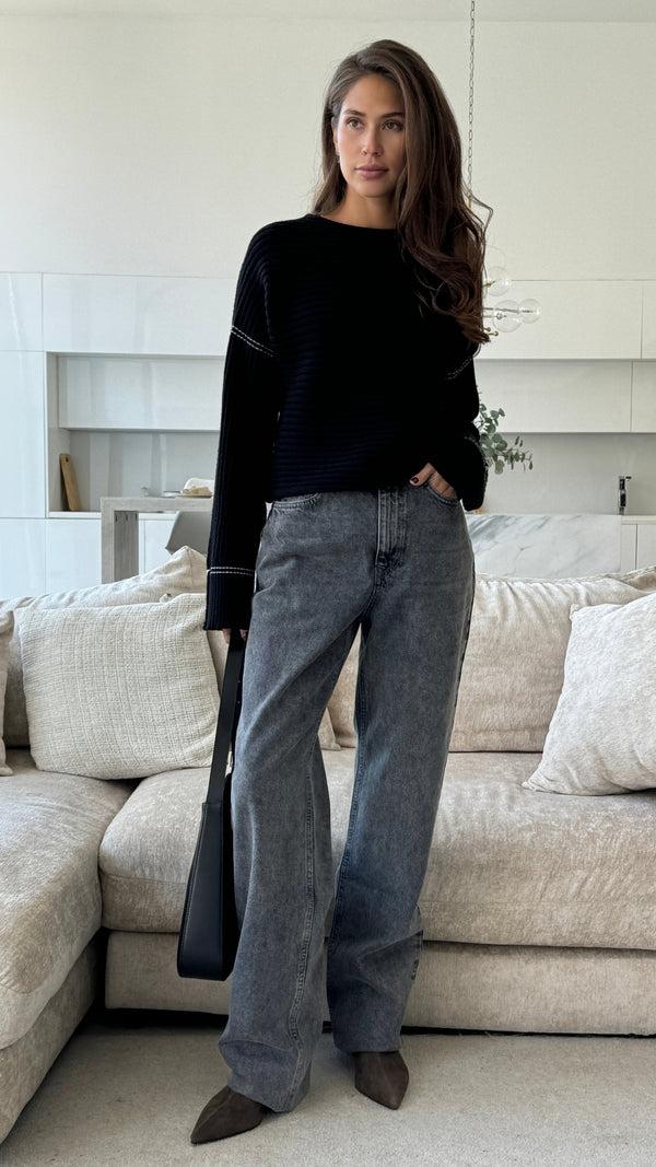 Charli Anna Sweater - Black Jumpers