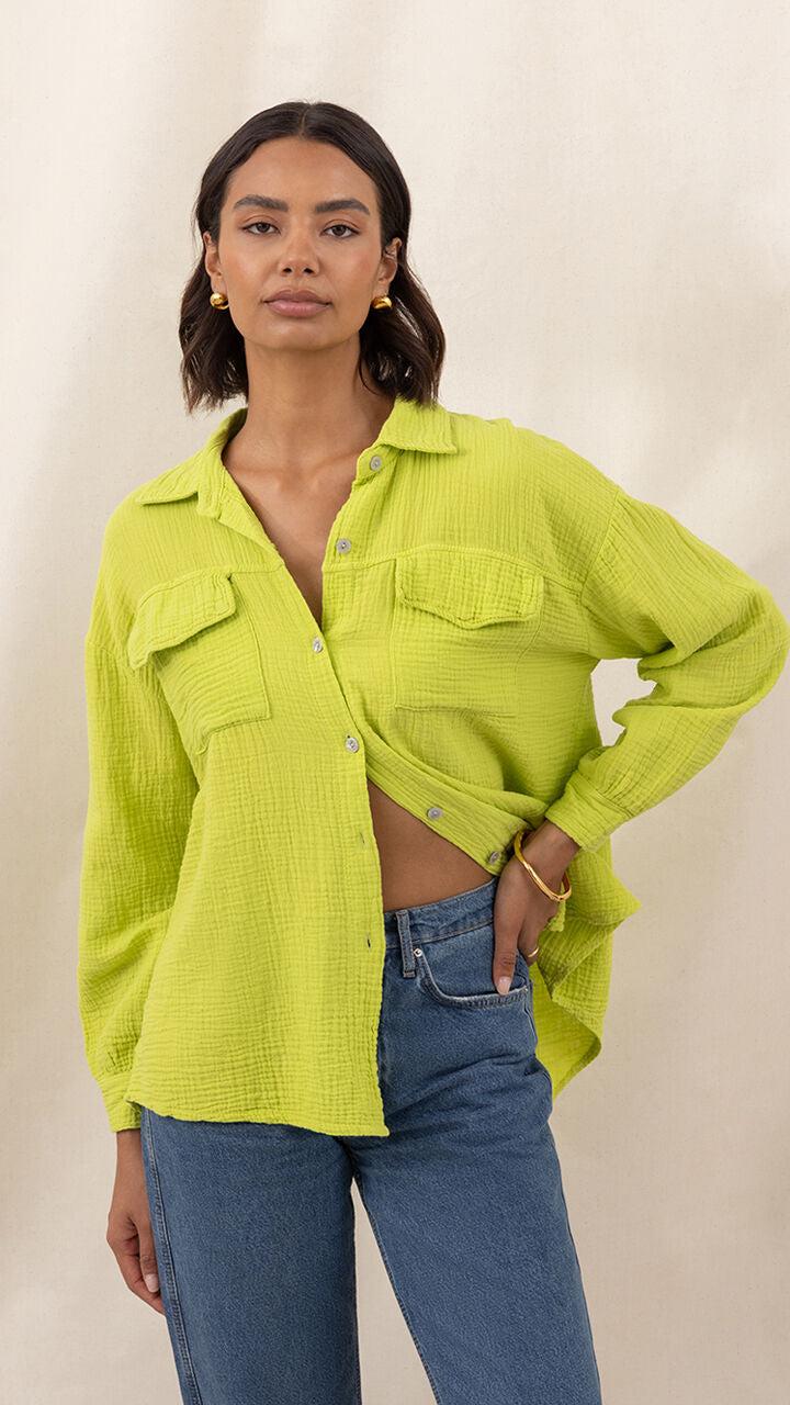 Charli Antoneta Shirt - Lime Shirts