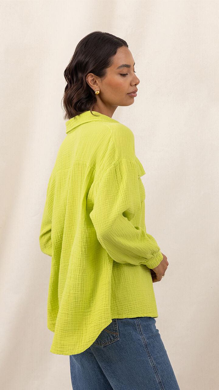 Charli Antoneta Shirt - Lime Shirts