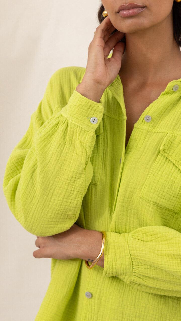Charli Antoneta Shirt - Lime Shirts