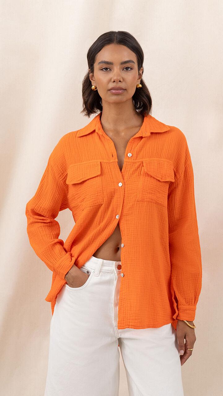 charli Antoneta Shirt - Tangerine Shirts