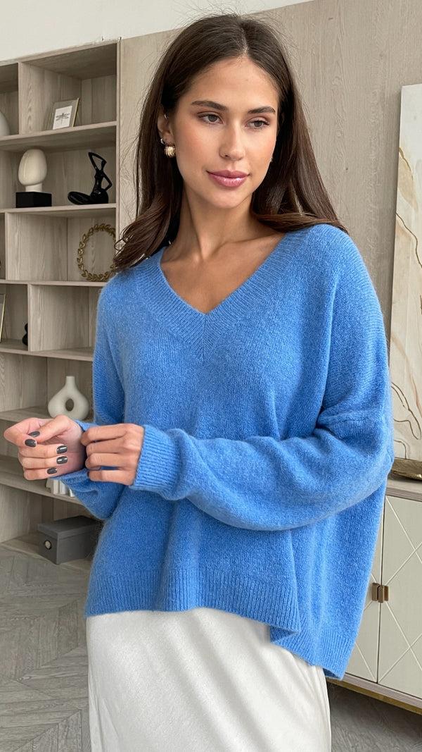 Charli April Alpaca Sweater - Sky Jumpers