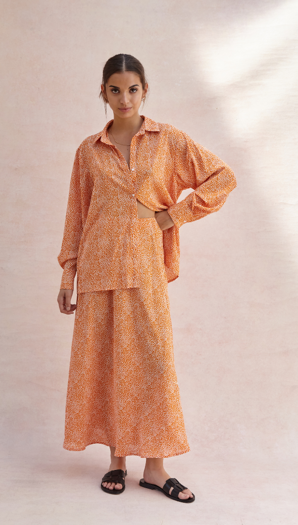 Charli Ayla Shirt - Auburn Print Shirts