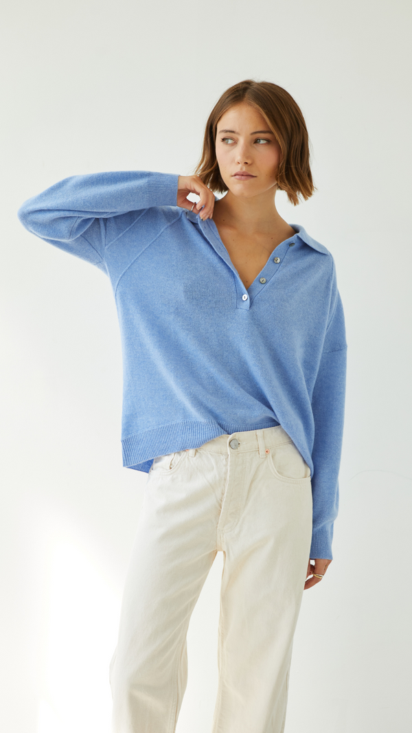 Charli Caprice Cashmere Sweater - Sky Blue Jumpers