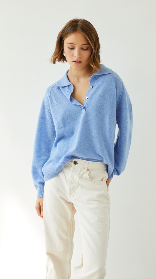 Charli Caprice Cashmere Sweater - Sky Blue Jumpers