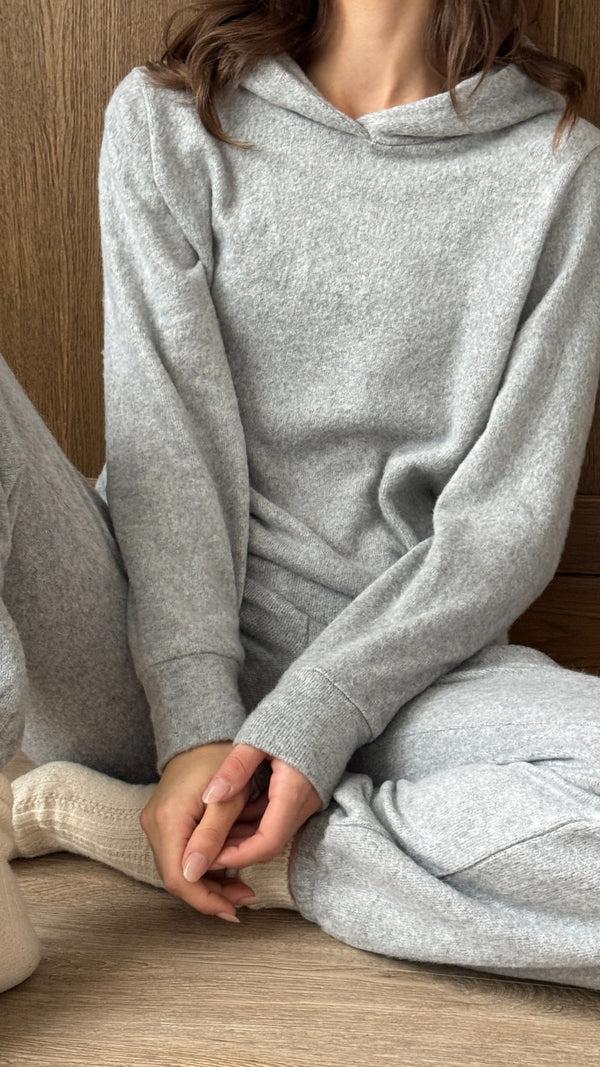 Charli Cara Lounge Knit Set - Grey Jumpers