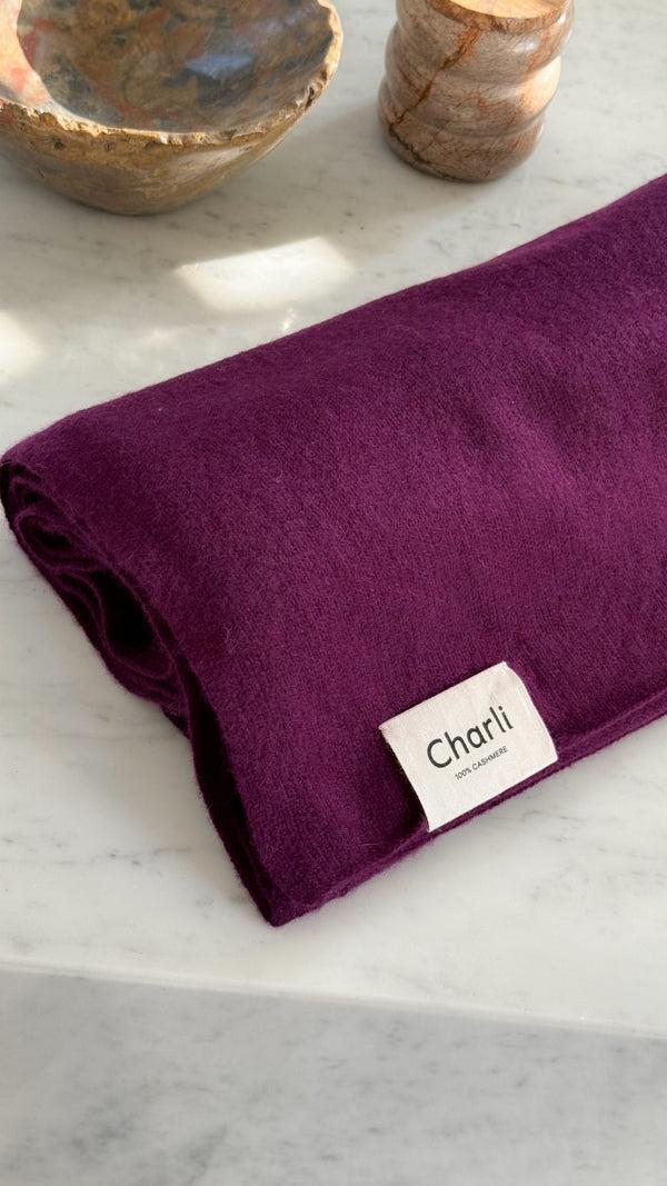 Charli Cashmere Travel Wrap - Dark Cherry Scarves