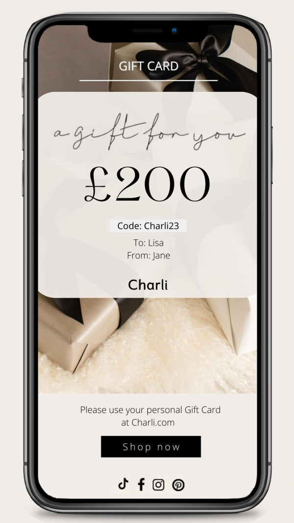 Charli Charli London E-Gift Card - £200