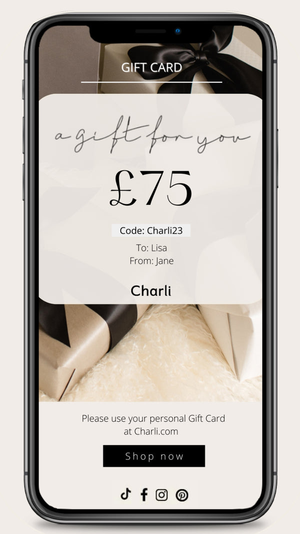 Charli Charli London E-Gift Card - £75