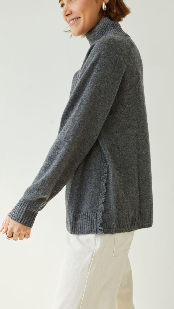 Charli Cian Cashmere Sweater - Anthracite Jumpers