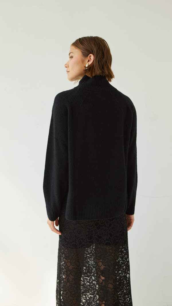 Charli Cian Cashmere Sweater - Black Jumpers
