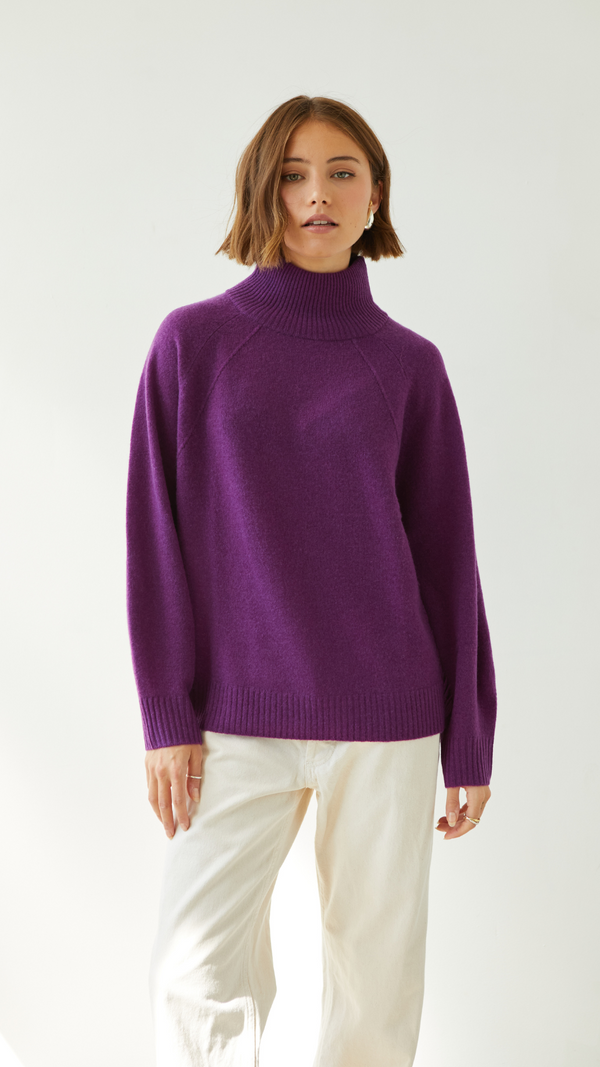 Charli Cian Cashmere Sweater - Violet Jumpers