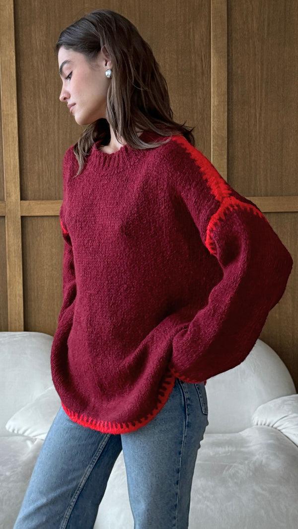 Charli Cleo Jumper - Bordeaux Jumpers