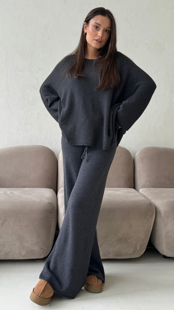 Charli Cora Sweater - Anthracite Jumpers