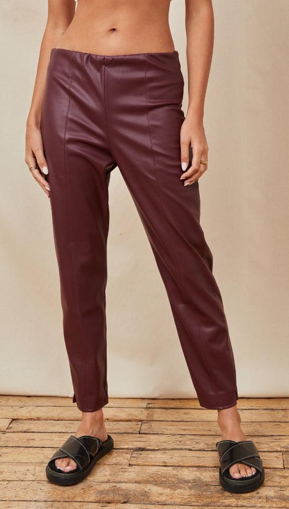 charli Grace Leggings - Burgundy Leggings