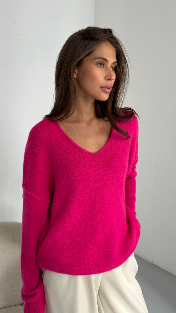 Charli Hailey Sweater - Fuchsia Jumpers