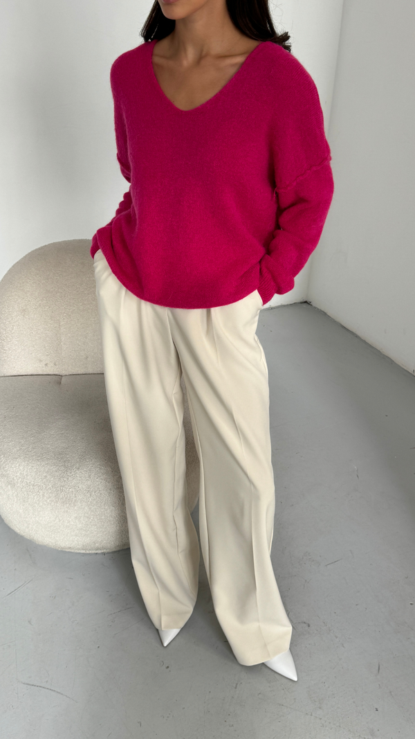 Charli Hailey Sweater - Fuchsia Jumpers