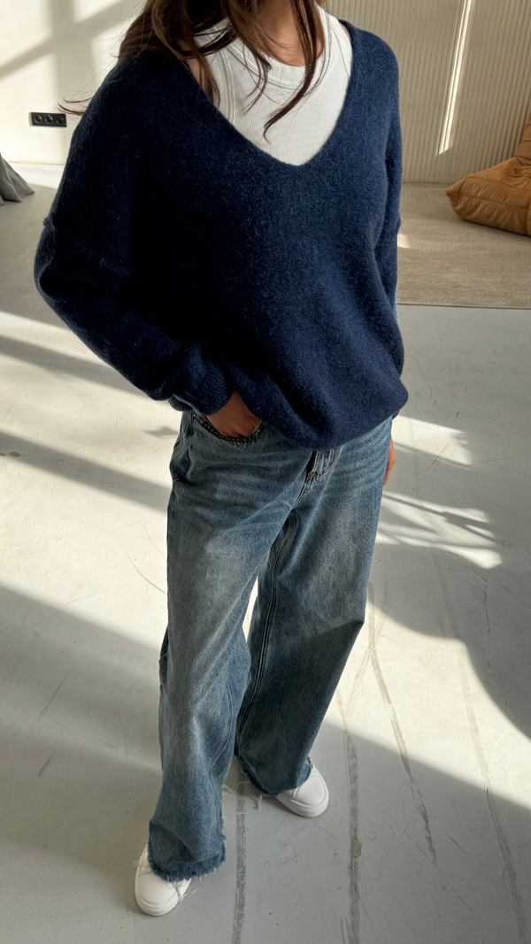 Charli Hailey Sweater - Navy Jumpers