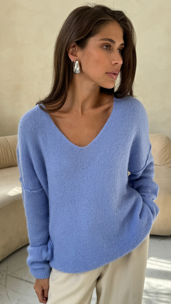 Charli Hailey Sweater - Sky Blue Jumpers