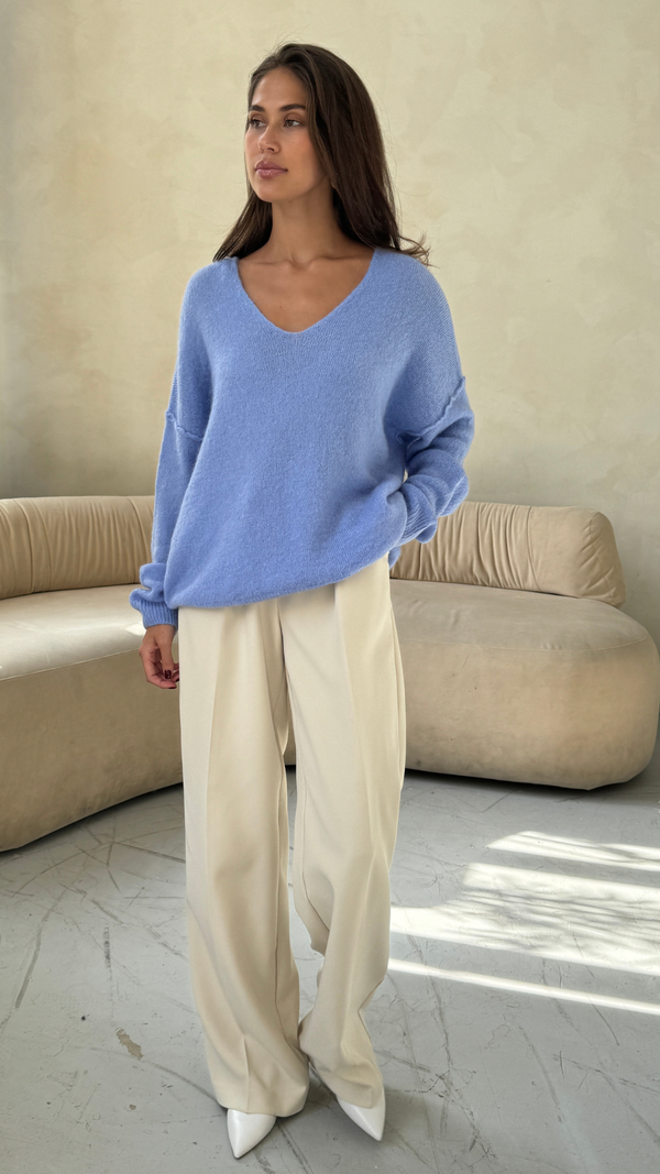 Charli Hailey Sweater - Sky Blue Jumpers