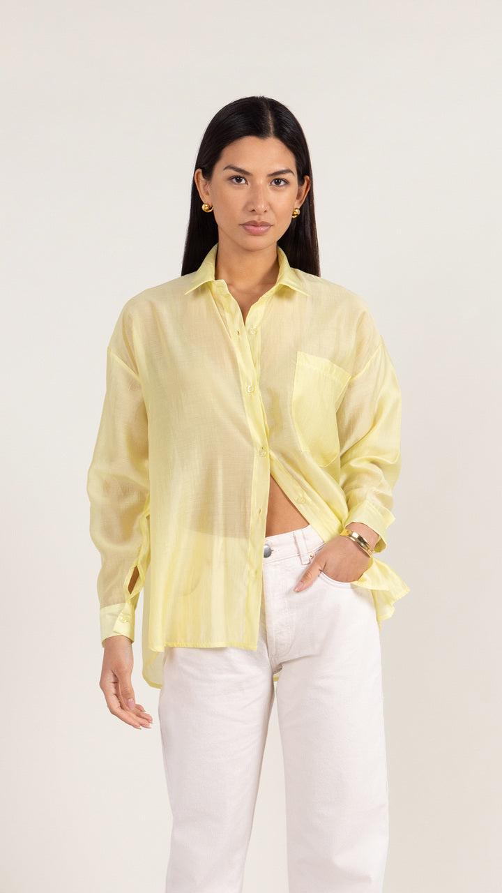 Charli Ines Shirt - Pastel Lemon Blouses