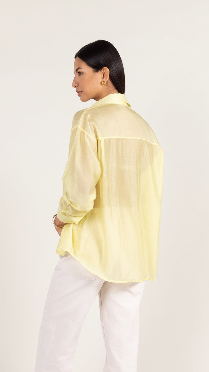 Charli Ines Shirt - Pastel Lemon Blouses