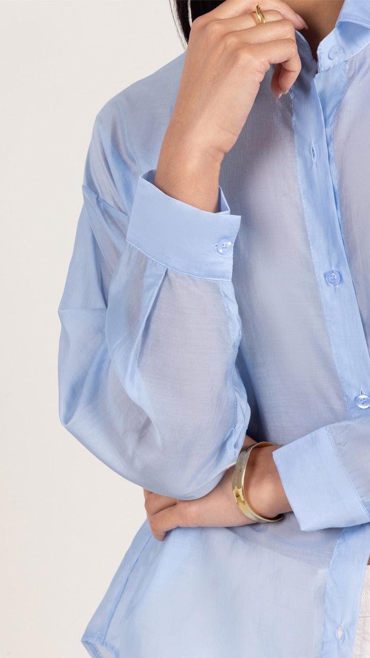 Charli Ines Shirt - Sky Blouses