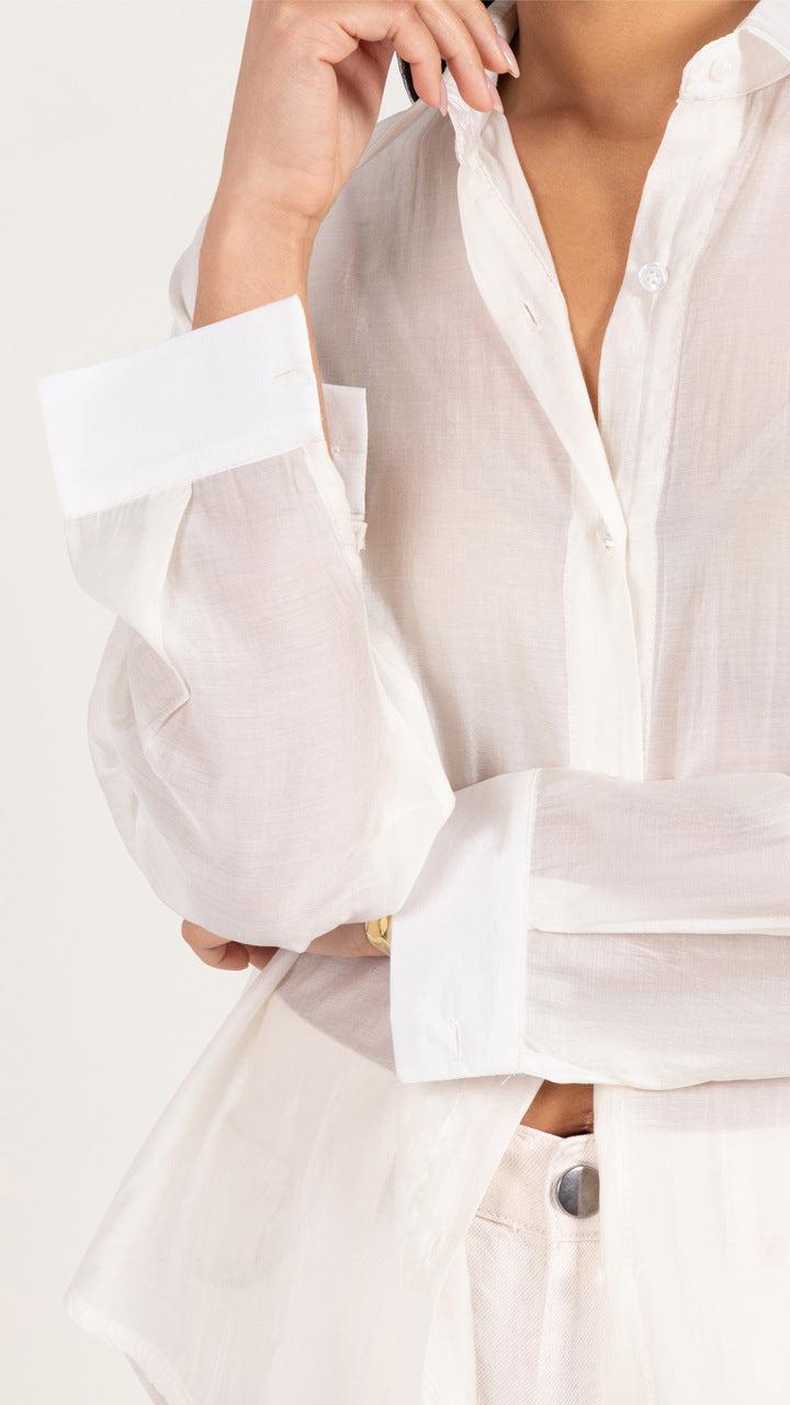 Charli Ines Shirt - White Blouses