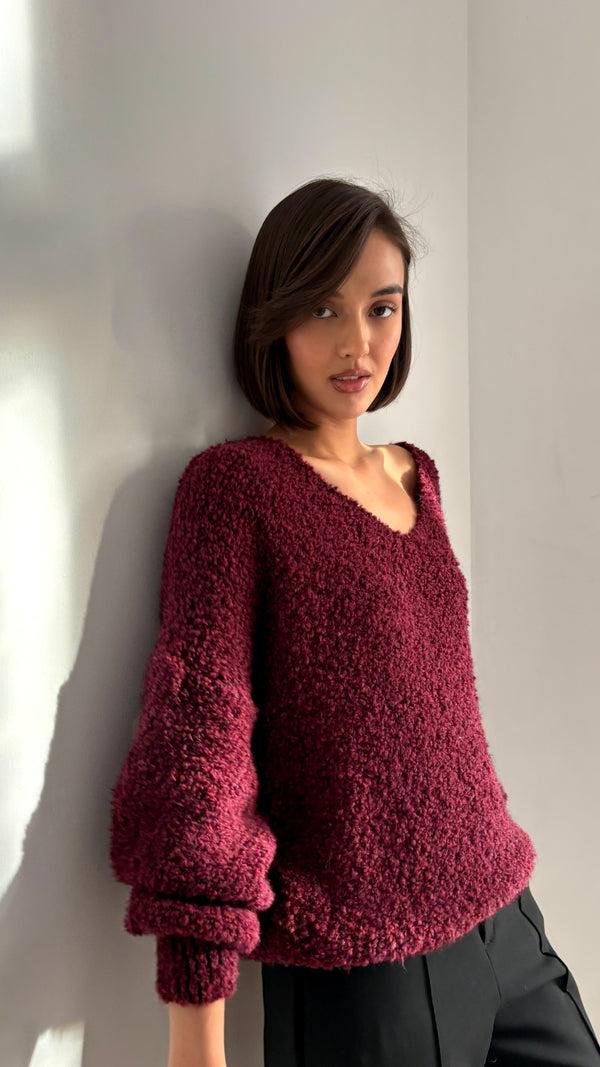 Charli Jenny Sweater - Bordeaux Jumpers