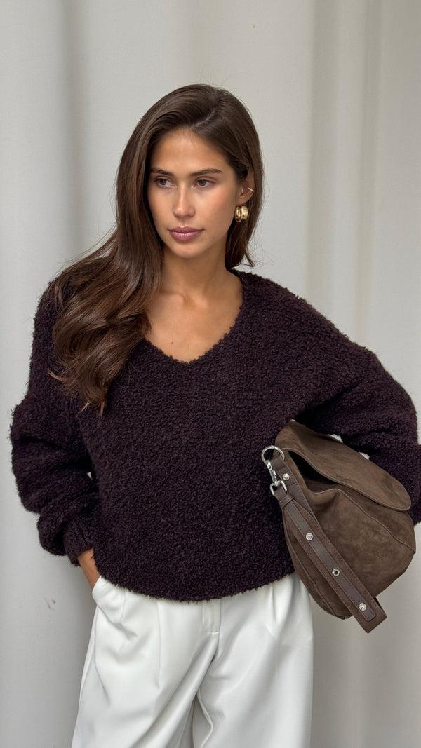 Charli Jenny Sweater - Dark Chocolate Jumpers