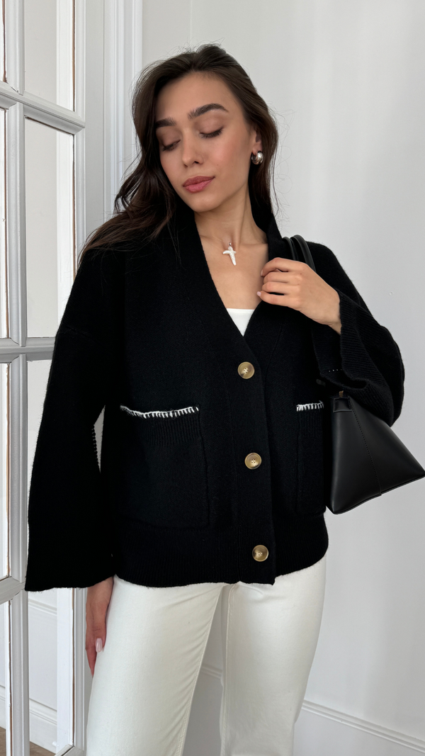 Charli Kassie Cardigan - Black Cardigans