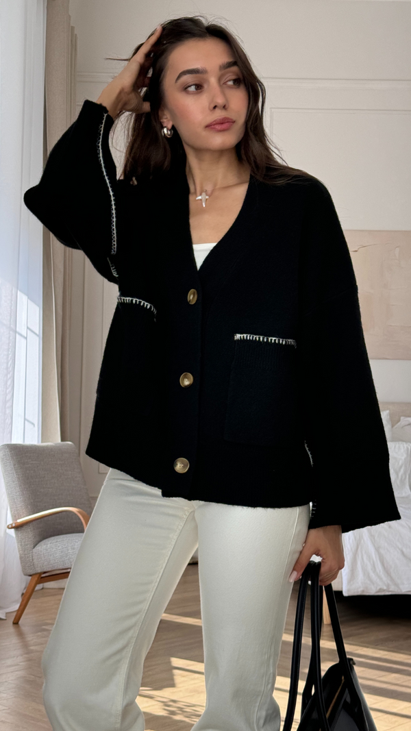 Charli Kassie Cardigan - Black Cardigans