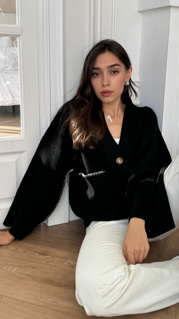 charli Kassie Cardigan - Black Cardigans