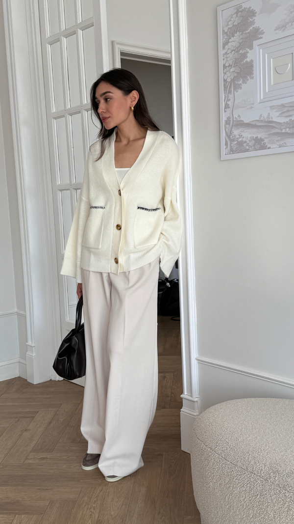 Charli Kassie Cardigan - Ivory Cardigans