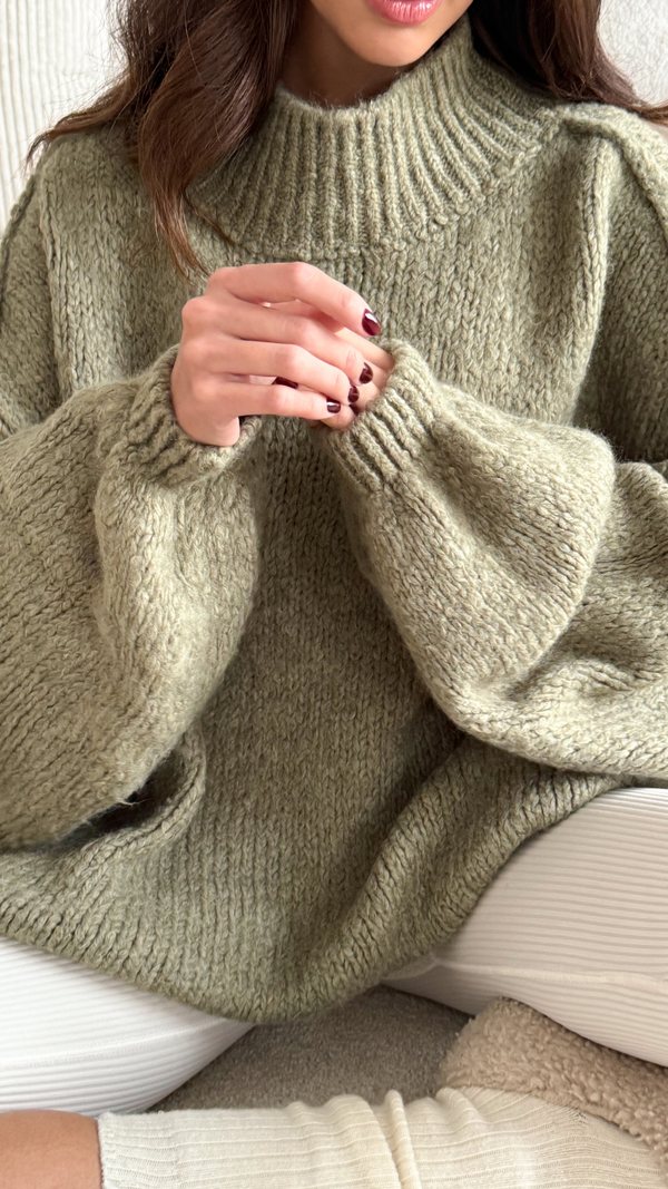 Charli Layla Sweater - Sage Dresses