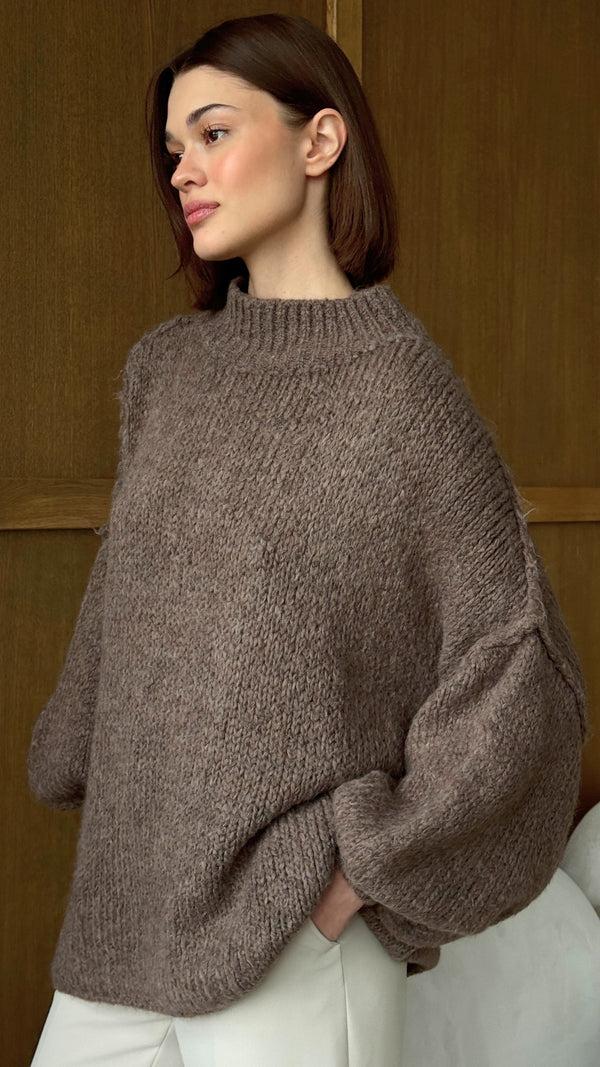 Charli Layla Sweater - Taupe Dresses