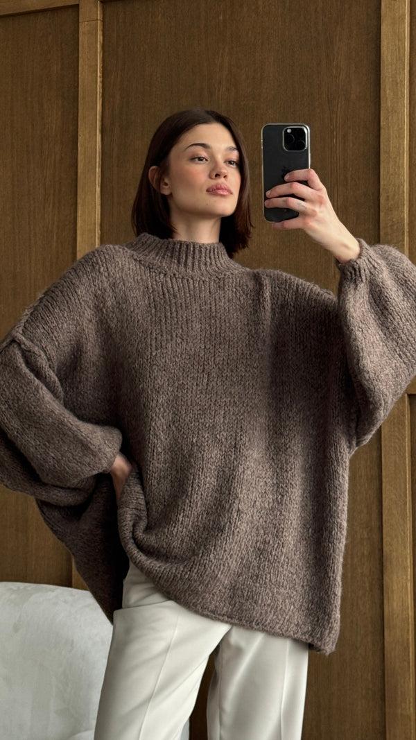 Charli Layla Sweater - Taupe Dresses