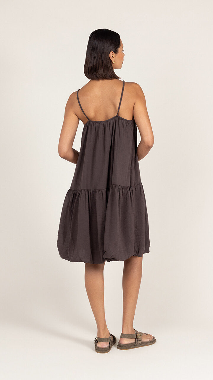 Charli Liora Cotton Dress - Espresso Dresses