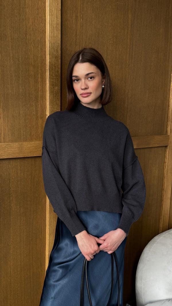 Charli Lottie Sweater - Carbon Jumpers