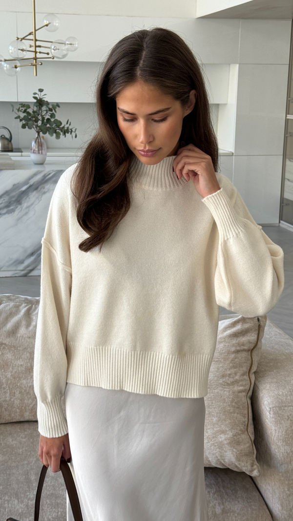 charli Lottie Sweater - Cream Jumpers