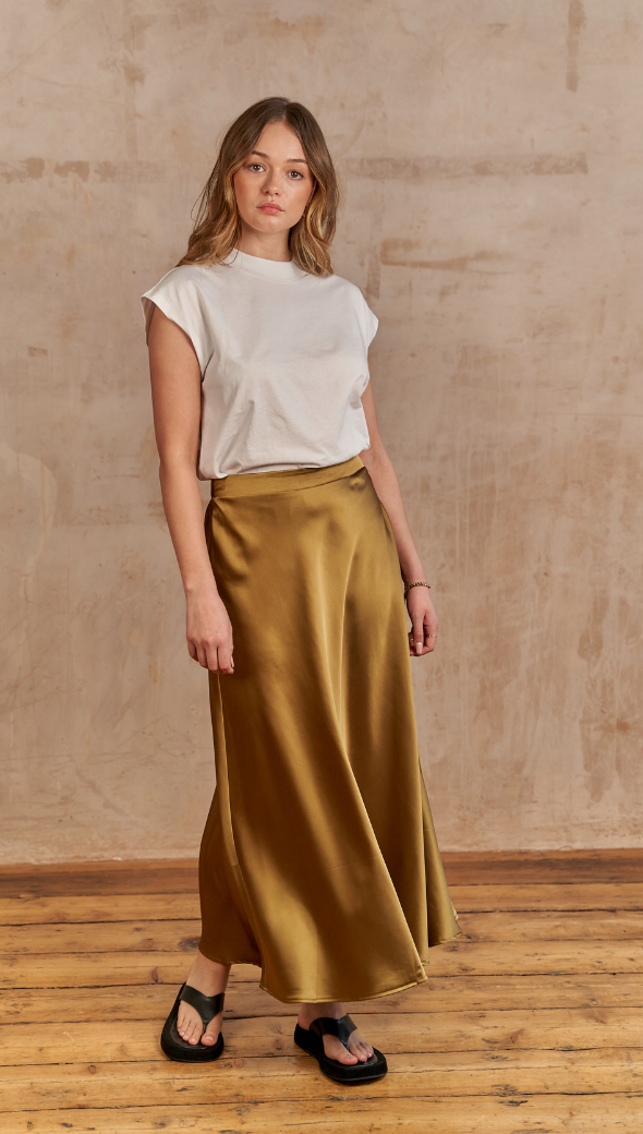 Charli Luisa Skirt - Deep Gold Skirts