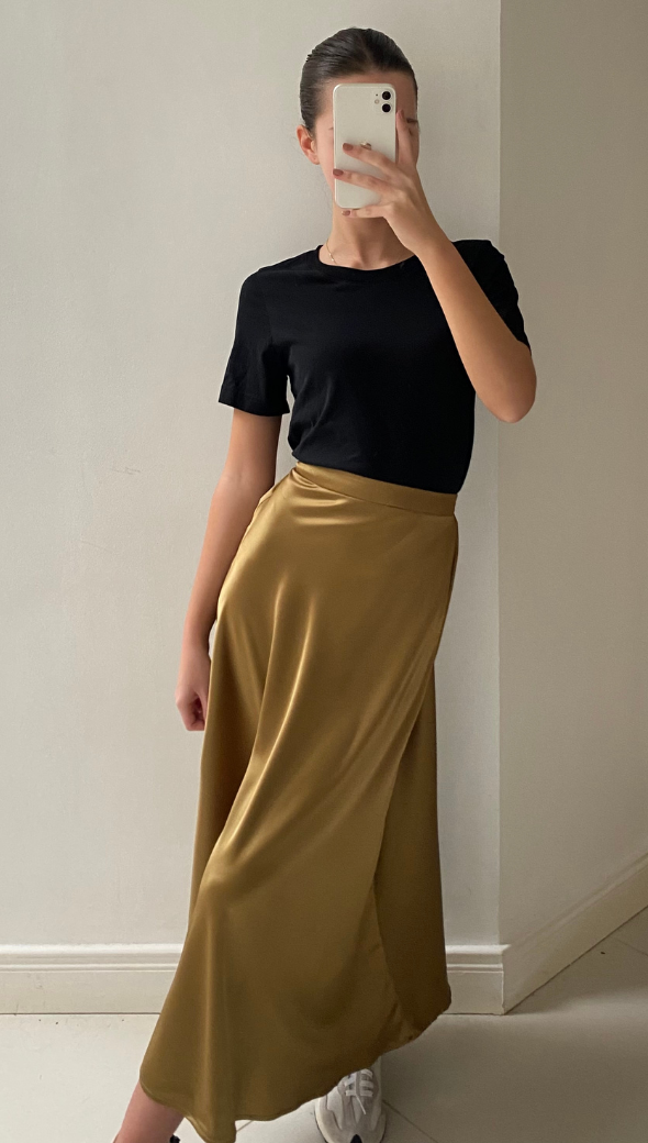Charli Luisa Skirt - Deep Gold Skirts